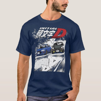 Initial D Mountain Drift Racing Tandem Takumi Fuji T-Shirt