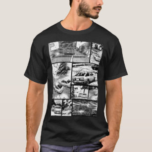 Initial D  Racing - Manga Wall Design (Version 2)  T-Shirt