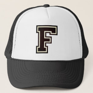Initial "F" Monogram Trucker Hat