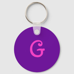 Initial "G" Key chain