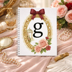 Initial G Personalised Graduation Gift Regency Notebook