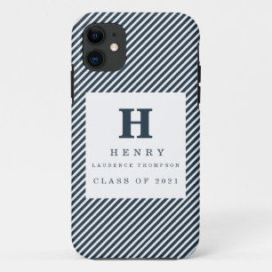 INITIAL GRADUATION blue Case-Mate iPhone Case