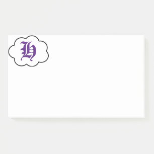 Initial H Monogram Post-It Notes