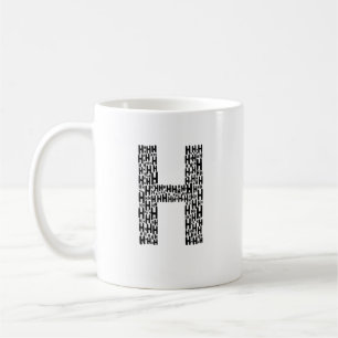 Initial H Personalized Coffee Mug Gift