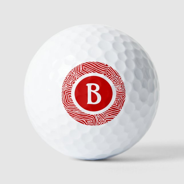 Initial in Red Golf Balls (Front)