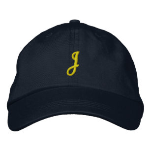 INITIAL "J" Designer Cap