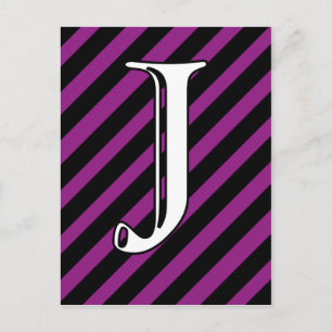 Initial J Postcard