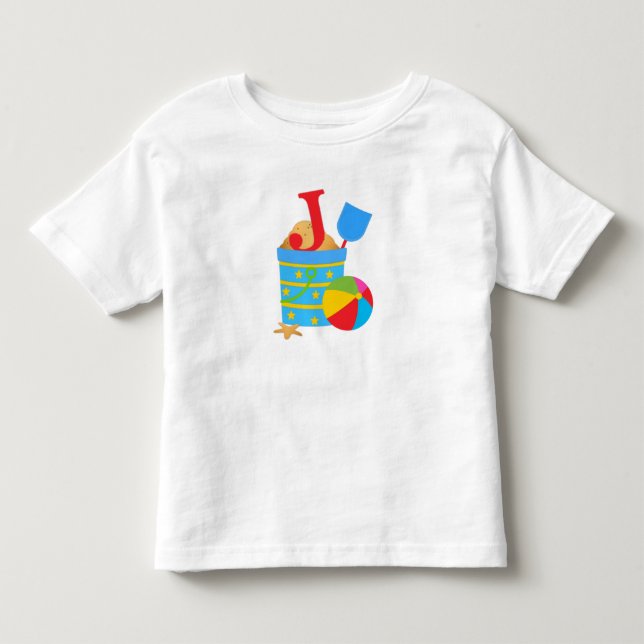 Initial J - Toddler Fine Jersey T-Shirt (Front)