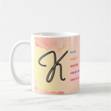 Initial "K" Mug (11oz)