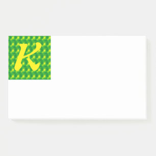 Initial K Post-It Notes