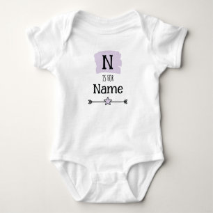 Initial Letter [A-Z] is for [Personalised Name] Baby Bodysuit