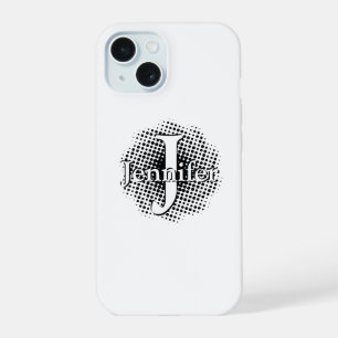 Initial Letter and Name Custom iPhone 15 Case