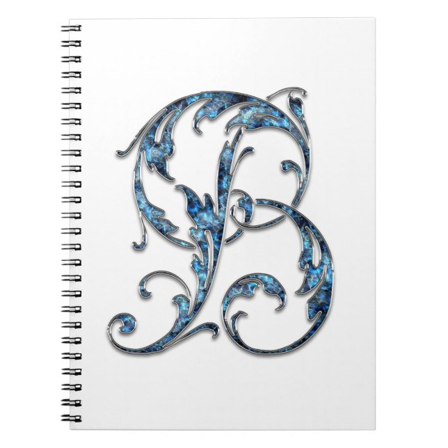 Initial letter B Notebook (Front)