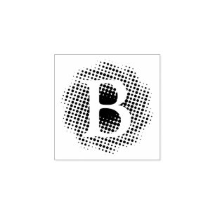 Initial Letter Custom Rubber Stamp