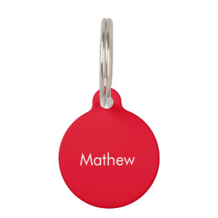 initial letter monogram add your name lett pet tag