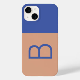 Initial Letter Monogram Modern Colorblock Case-Mate iPhone 14 Case