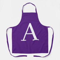 Initial Letter Monogram Modern Style Purple