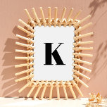 Initial Letter | Monogram Modern Stylish Trendy Poster<br><div class="desc">Simple,  stylish custom initial letter monogram poster in modern minimalist typography in black. A perfect custom gift or accessory with a personal touch!</div>
