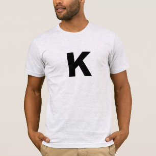 Initial Letter Monogram Modern Stylish Trendy T-Shirt