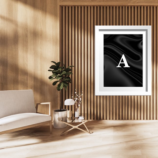 Initial Letter Monogram Modern Stylist  Poster (Creator Uploaded)