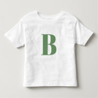 Initial Letter | Monogram Modern Trendy Sage Green