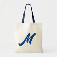 Initial Letter | Monogram Modern Trendy Tote Bag