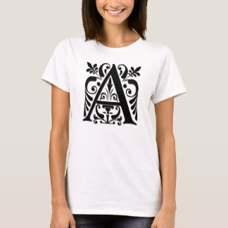 Initial letter Monogram - paper cut style T-Shirt