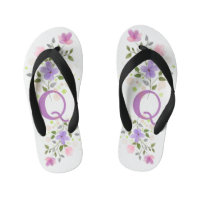 Initial Letter Q Plus Floral Design