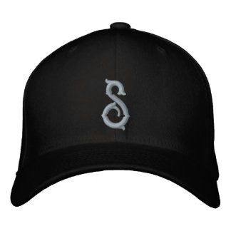 Initial Letter S Embroidered Hat