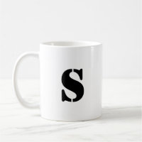 Initial Letter | Teal Monogram Modern Stylish Cool