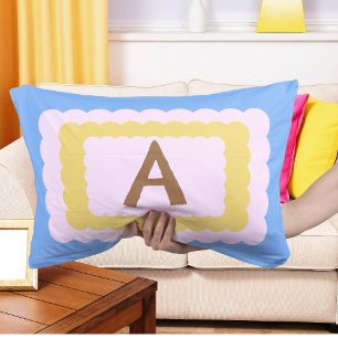 Initial Letter teenager bedroom Lumbar Cushion
