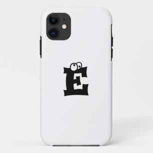Initial Letter White   Monogram Playful Phone case
