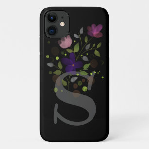 Initial Letter Z Plus Floral Design Case-Mate iPhone Case