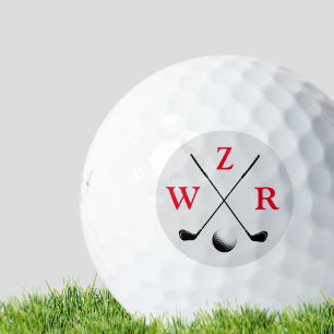 Initial Letters & Golf Clubs & Ball