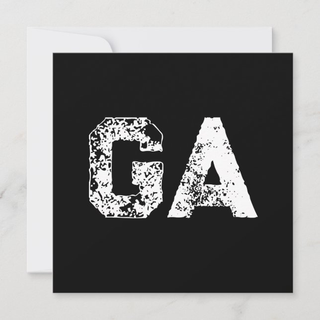 Initial Letters Monogram Black White Plain Simple  (Front)