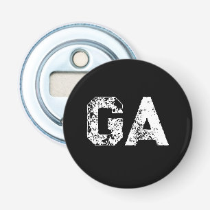 Initial Letters Monogram Black White Plain Simple Bottle Opener