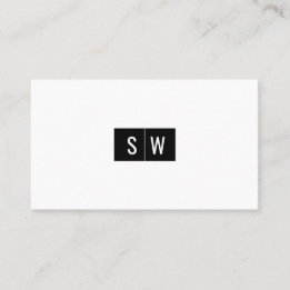 Initial Logo Minimal Modern Sleek Business Card