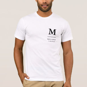 Initial Logo Staff T-Shirt – Name & Company Brande