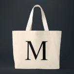 Initial M Jumbo Tote Bag<br><div class="desc">Initial M Jumbo Tote Bag</div>