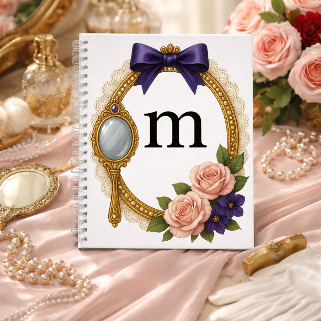Initial M Personal Writing Elegant Regency Notebook (Creator Uploaded)