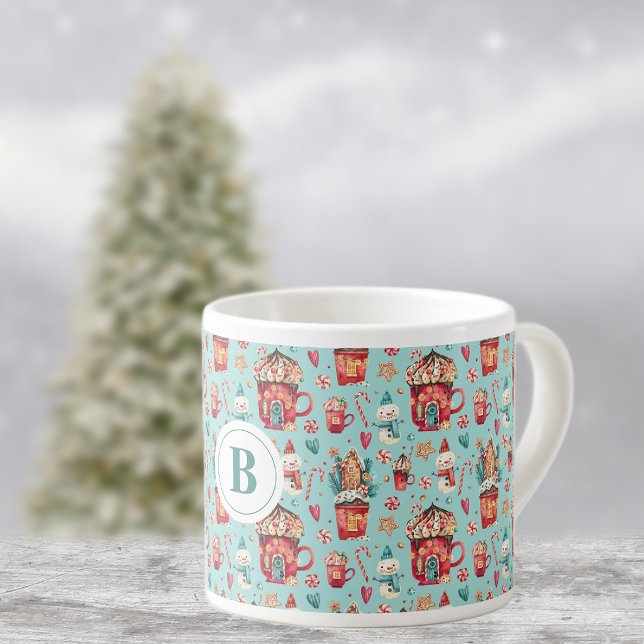 Initial, Magical Houses & Candy 6oz Espresso Cup (Creator Uploaded)
