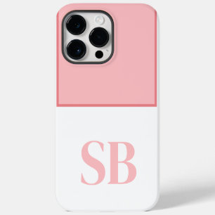 Initial Minimalist Monogram Stylish iPhone 14 Pro Max Case