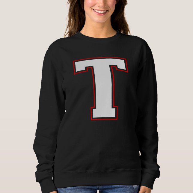 Initial Monogram Letter Capital Alphabet Sweatshirt (Front)