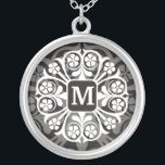 Initial Monogram M Letter Pendant Necklace<br><div class="desc">Show your pride in your initials wearing a monogram letter pendant.
The initial silver pendant also makes a memorable gift for any special occasion for the important people of your life.
Reflections offers many  different choices in designs to make your initial pendant unique and special.</div>
