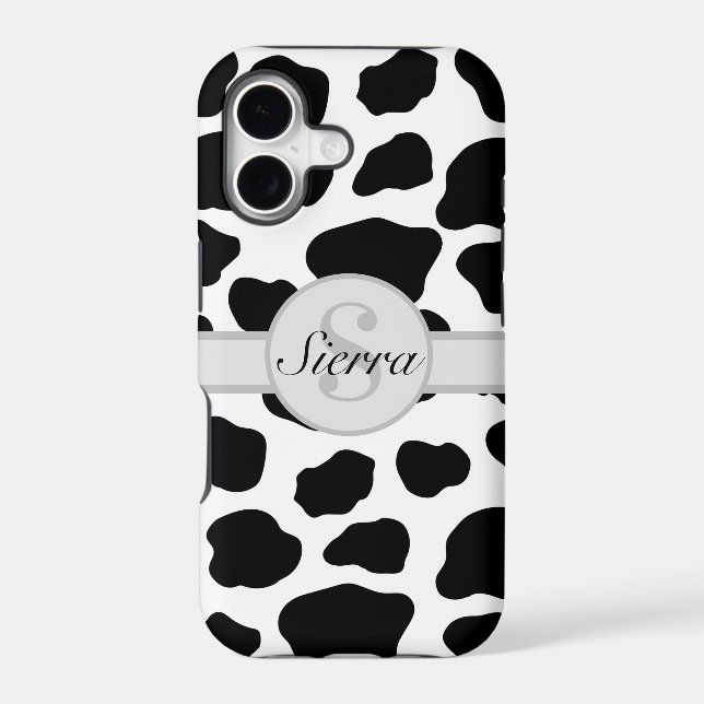 Initial Monogram Personalised Cow Print (Back)