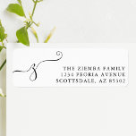 Initial Monogram Return Address Label<br><div class="desc">Initial Monogram Return Address Label {Image by Freepik}</div>