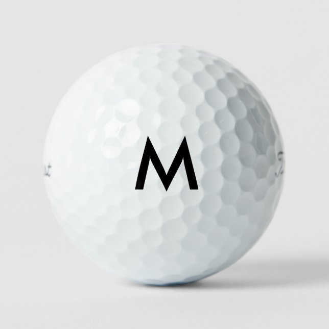 Initial Monogram Titleist Pro V1 Golf Balls (Front)