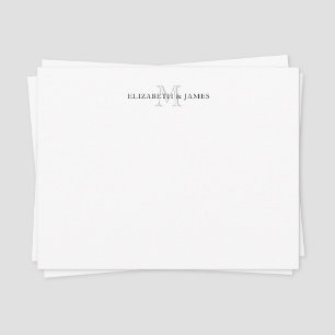 Initial Monogrammed Couple Personalised Card