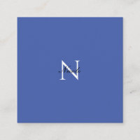 Initial Monogrammed Handwritten Own Name Blue