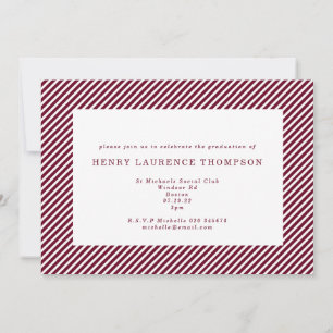 Initial multi photo graduate invitation